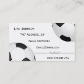 Fußball Visitenkarte (Rückseite)