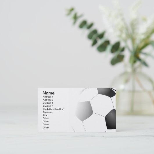Fußball Visitenkarte (Stehend Vorderseite)