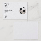 Fußball-Visitenkarte Visitenkarte (Vorne/Hinten)