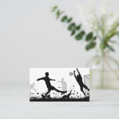 Fußball-Visitenkarte Visitenkarte (Stehend Vorderseite)