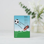 Fußball-Visitenkarte Visitenkarte (Stehend Vorderseite)