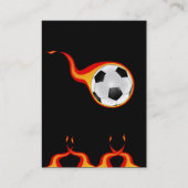 Fußball-Visitenkarte Visitenkarte (Rückseite)