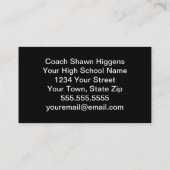 Fußball-Visitenkarten Visitenkarte (Rückseite)