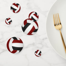 Fußball-Volleyballmannschaft macht sich sportlich  Konfetti