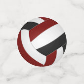 Fußball-Volleyballmannschaft macht sich sportlich Konfetti (Klein Vorderseite)