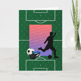 Fußball-Vorlagenkarte Karte