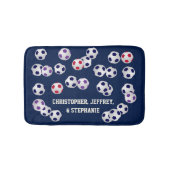 Fußball Wählen Sie Ihr Personalisiertes FarbMulti Badematte (Vorderseite)
