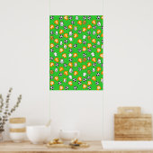 Fußball-Wall-Poster mit Orange-Gold-Shirts Poster (Küche)