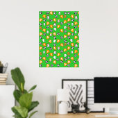 Fußball-Wall-Poster mit Orange-Gold-Shirts Poster (Heimbüro)
