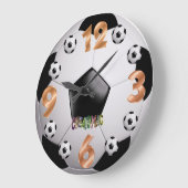 Fußball-Wall-Uhr Große Wanduhr (Winkel)