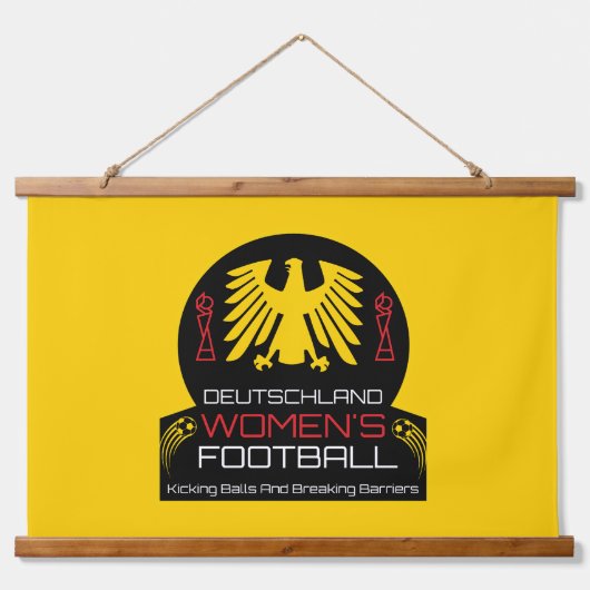 Fußball Wandteppich Mit Holzrahmen (Vorne)