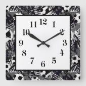 Fußball Wanduhr (Vorderseite)