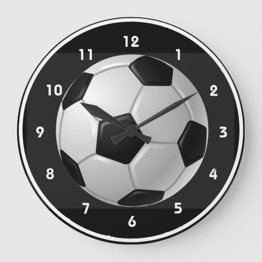 Fußball-Wanduhr Große Wanduhr (Vorderseite)