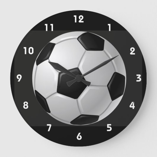 Fußball-Wanduhr Große Wanduhr (Vorderseite)