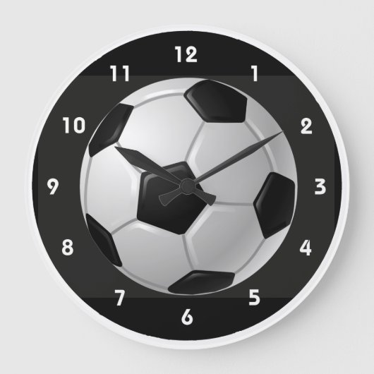 Fußball-Wanduhr Große Wanduhr (Vorderseite)