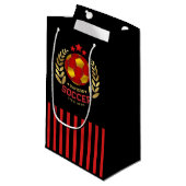 Fußball-Wappen-Design Kleine Geschenktüte (Vorderseite Schrägansicht)