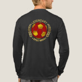 Fußball-Wappen-Design Tri-Blend Shirt (Rückseite)