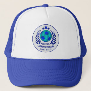 Fußball-Wappen   Helle blaue Sport-Fan-Geschenke  Truckerkappe