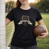 Fußball Wappen mit Spielername T-Shirt