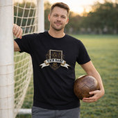 Fußball Wappen mit Spielername T-Shirt