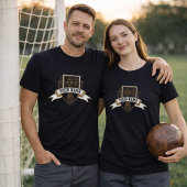 Fußball Wappen mit Spielername T-Shirt