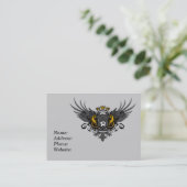 Fußball-Wappen Visitenkarte (Stehend Vorderseite)