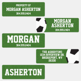 Fußball wasserdicht etiketten