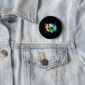 Fußball Wasserfarbe Fußball Kunstsplash Spieler Button (Beispiel)
