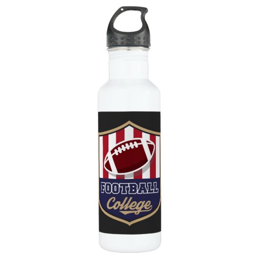 Fußball Wasserflasche aus Edelstahl Edelstahlflasche (Vorderseite)