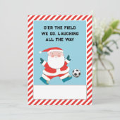 Fußball Weihnachten (Stehend Vorderseite)