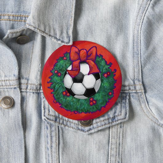 Fußball Weihnachten Button (Beispiel)