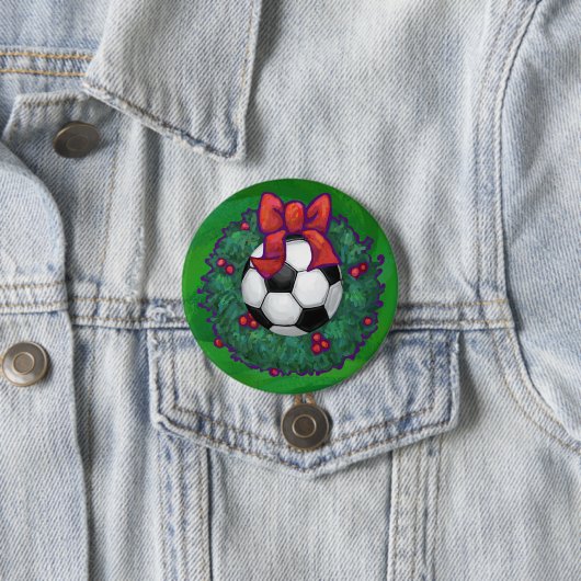 Fußball Weihnachten Button (Beispiel)