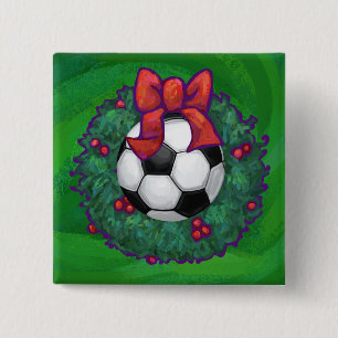 Fußball Weihnachten Button