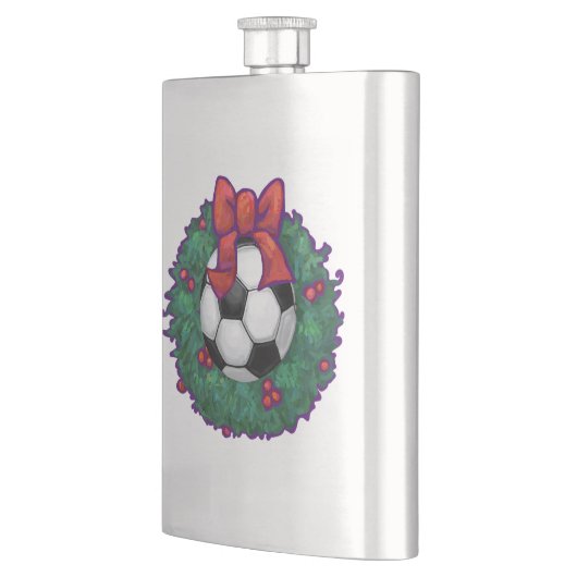 Fußball Weihnachten Flachmann (Links)