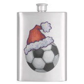 Fußball Weihnachten Flachmann (Vorderseite)