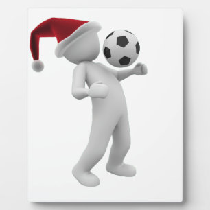 Fußball Weihnachten Fotoplatte