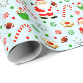 Fußball Weihnachten Geschenkpapier (Rolleneckpunkt)