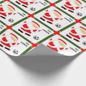 Fußball Weihnachten Geschenkpapier (Ecke)