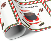 Fußball Weihnachten Geschenkpapier (Rolleneckpunkt)