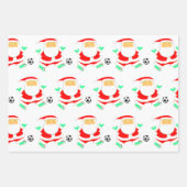 Fußball Weihnachten Geschenkpapier Set (Vorderseite 2)