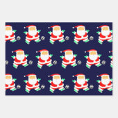 Fußball Weihnachten Geschenkpapier Set (Vorderseite)