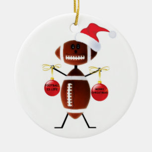 Fußball Weihnachten Keramikornament
