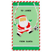 Fußball Weihnachten Kleine Geschenktasche Geschenktüte (Rückseite)