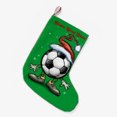Fußball-Weihnachten Kleiner Weihnachtsstrumpf (Vorderansicht (hängend))