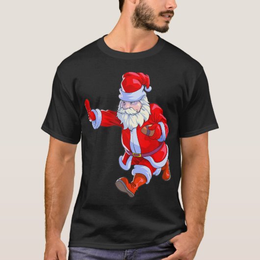 Fußball Weihnachten Männer Boys Fußball Weihnachts T-Shirt (Vorderseite)