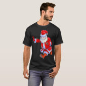 Fußball Weihnachten Männer Boys Fußball Weihnachts T-Shirt (Vorne ganz)