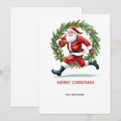 Fußball Weihnachten mit dem Weihnachtsmann (Vorne/Hinten)
