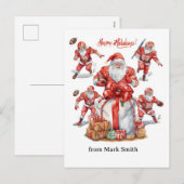 Fußball Weihnachten mit dem Weihnachtsmann (Vorne/Hinten)