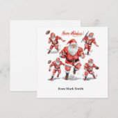 Fußball Weihnachten mit dem Weihnachtsmann (Vorne/Hinten)