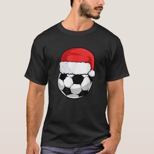 Fußball Weihnachten Pajama Männer Frauen Kinder T-Shirt (Vorderseite)